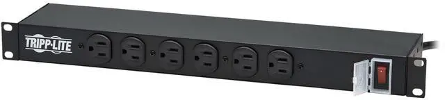 Alt view image 7 of 9 - Tripp Lite 12 Outlet Rackmount Network-Grade PDU Power Strip, Front & Rear Facing, 15A, 15ft Cord with 5-15P Plug (RS-1215)