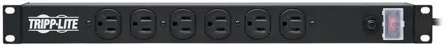 Alt view image 9 of 9 - Tripp Lite 12 Outlet Rackmount Network-Grade PDU Power Strip, Front & Rear Facing, 15A, 15ft Cord with 5-15P Plug (RS-1215)