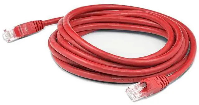 Main image of 7ft RJ-45 (Male) to RJ-45 (Male) Red Slim Cat6A snagless Boot UTP PVC Copper Patch Cable