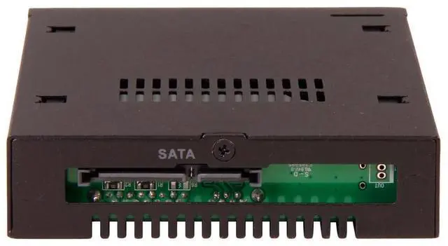 Alt view image 5 of 6 - IcY DOcK Rugged 2.5 SATA HDD & SSD Hot Swap Mobile Rack for 3.5 Drive Bay - ToughArmor MB991SK-B