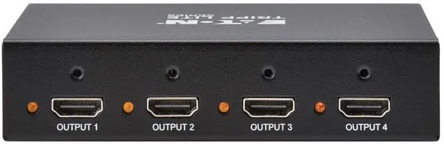 Alt view image 3 of 7 - Tripp Lite Series 4-Port HDMI Splitter, 8K@60Hz, 1 in 4 Out, Mirror/Duplicate Only, Multi-Resolution Support, Mounting Kit, International Power Adapter, Plug-and-Play, 1-Year Warranty (B118-004-8K)