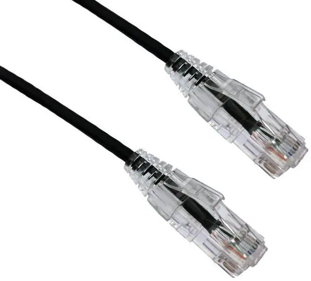 Main image of Axiom Memory SOLUTIONLC 12FT CAT6 BENDNFLEX Ultra-Thin SNAGLESS Patch Cable 550MHZ (Black)
