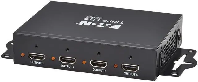 Alt view image 5 of 7 - Tripp Lite Series 4-Port HDMI Splitter, 8K@60Hz, 1 in 4 Out, Mirror/Duplicate Only, Multi-Resolution Support, Mounting Kit, International Power Adapter, Plug-and-Play, 1-Year Warranty (B118-004-8K)