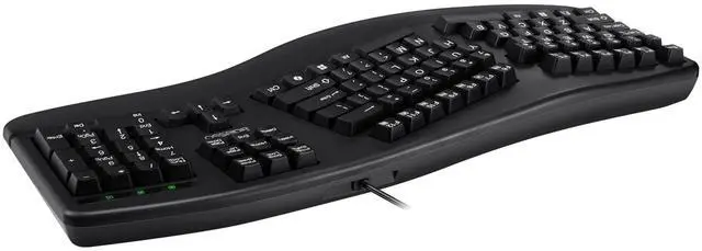 Alt view image 16 of 20 - Adesso EasyTouch 150 Keyboard - Cable Connectivity - USB Interface - 104 Key(s) - CoPilot Hot Key(s) - Windows, Mac OS - English (US) - PC, Mac - CHERRY MX Brown Keyswitch