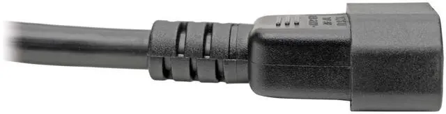 Alt view image 3 of 4 - Tripp Lite C14 to C21 Power Cord for 250V Servers, PDUs, UPS, & IT Network Devices - 2 Feet / 0.6 Meters - Heavy-Duty 14 AWG, 15A, Lifetime Manufacturer's Warranty (P037-002)