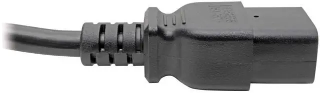 Alt view image 4 of 4 - Tripp Lite C14 to C21 Power Cord for 250V Servers, PDUs, UPS, & IT Network Devices - 2 Feet / 0.6 Meters - Heavy-Duty 14 AWG, 15A, Lifetime Manufacturer's Warranty (P037-002)