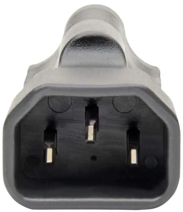 Alt view image 10 of 11 - Tripp Lite NEMA 5-15R to C14 Power Cord Adapter Converter 10A 125V Black