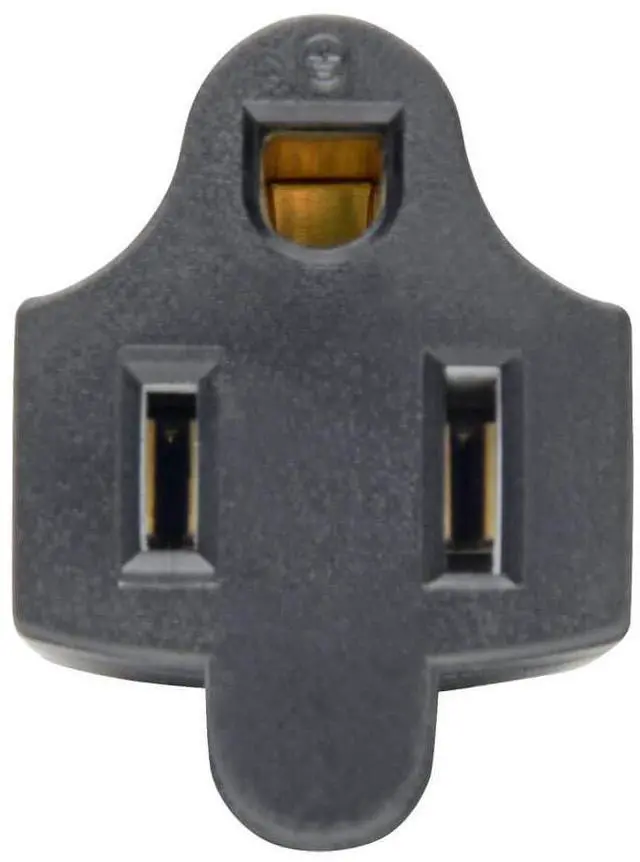 Alt view image 9 of 11 - Tripp Lite NEMA 5-15R to C14 Power Cord Adapter Converter 10A 125V Black