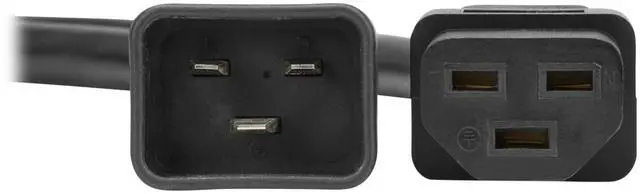 Alt view image 3 of 7 - Tripp Lite C20 to C21 Power Cord for 250V Servers, PDUs, UPS, & IT Network Devices - 2 Foot / 0.6 Meters - Heavy-Duty 12 AWG, 20A, Lifetime Manufacturer's Warranty (P035-002)