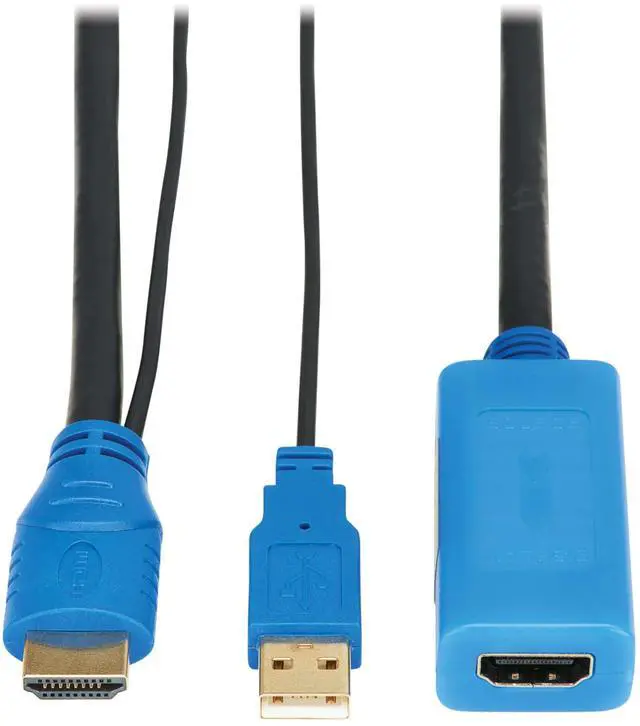 Main image of Tripp Lite Series 10-Foot 8K HDMI Extension Cable Male-to-Female Adapter with Active Signal Booster/Repeater (M/F), 10ft / 3.1m, 8K@60Hz, HDR, 4:4:4, HDCP 2.3, 3-Year Warranty (P569-A10-MF-8K6)