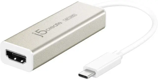 Alt view image 16 of 20 - USB C to HDMI Adapter Cable by j5create | 4K@60Hz Type C Dongle Connects External Monitor Display, HDTV, Projector for MacBook, Chromebook, Laptops, Phones, Tablets, PC with USB-C Port