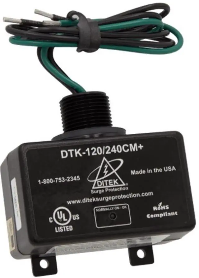Main image of DTK-120/240CM+ Surge ARRESTOR, Parallel Protector, Multi-Purpose, NEMA 4X, UL1449 Listed, SPD, Type 1, 2W(+G), 120/240VAC