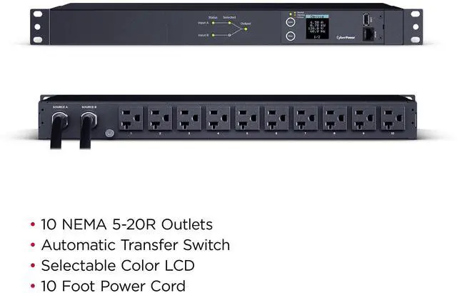 Alt view image 20 of 20 - METERED ATS PDU 20A