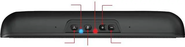 Alt view image 13 of 14 - Cyber Acoustics USB and Bluetooth Speaker Bar with Integrated Monitor Mount (CA-2890BT)