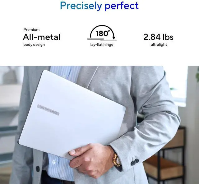 Alt view image 5 of 8 - ASUS ExpertBook P5 Copilot+ PC AI Laptop, Intel® Core 7 Processor 258V, 32GB RAM, 1TB SSD, WiFi 6E, Windows 11 Home, Misty Grey, P5405CSA-DH76