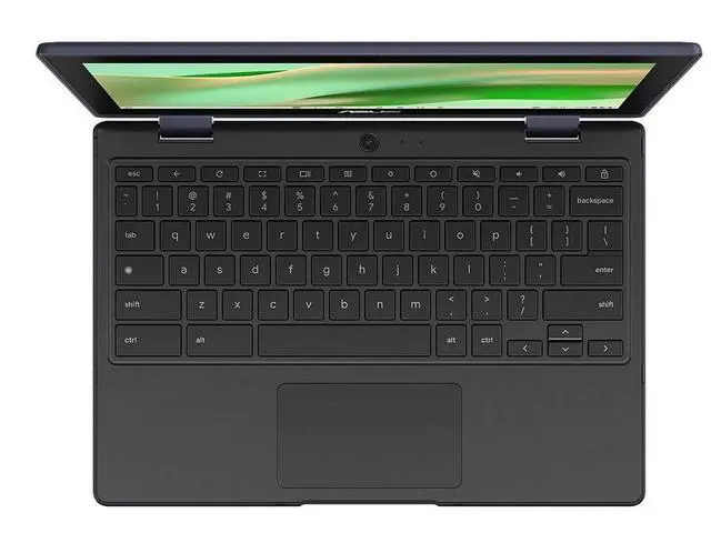 Alt view image 12 of 15 - Asus Chromebook CR11 Flip CR1104F CR1104FTA-YZ42T 11.6" Touchscreen Rugged Convertible 2 in 1 Chromebook - HD - Intel N-Series N150 - 4 GB - 32 GB Flash Memory - Mineral Gray - Intel Chip - 1366
