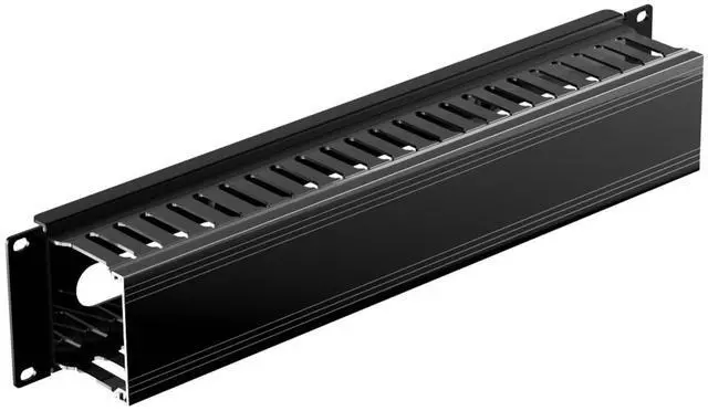 Main image of IOGEAR 2U 19" Horizontal Cable Management Duct with Cover and Mounting Screws, Slotted Finger Duct Wire Organizer for Server/Network/Equipment Rack and Cabinets (GROHD2U)