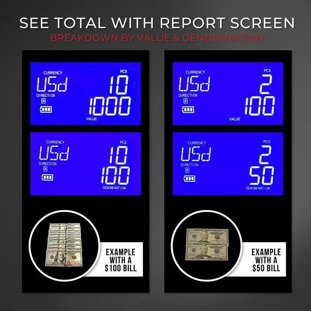 Alt view image 12 of 13 - Cassida Quattro  4-Way Counterfeit Detector - Infrared; Magnetic Strip Detection - Magnetic Thread Security - UV Light - U.S. Currency