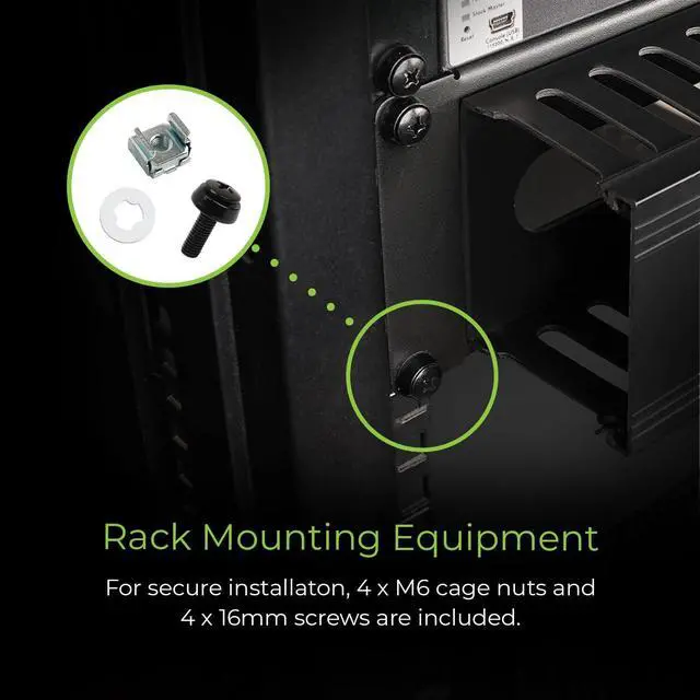 Alt view image 5 of 12 - IOGEAR 2U 19" Horizontal Cable Management Duct with Cover and Mounting Screws, Slotted Finger Duct Wire Organizer for Server/Network/Equipment Rack and Cabinets (GROHD2U)