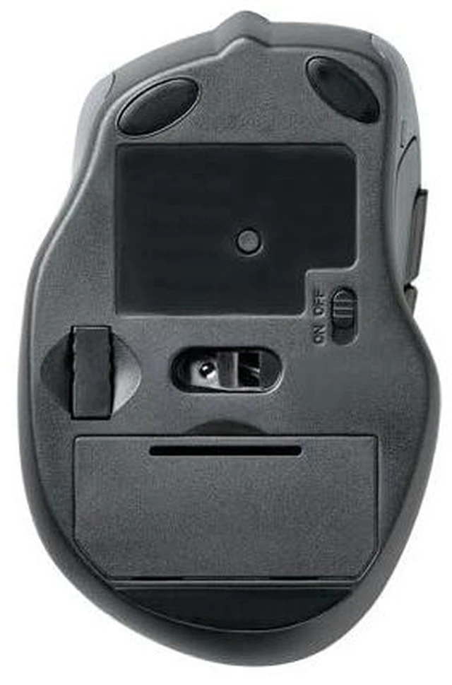 Alt view image 4 of 5 - Pro Fit Mid-Size Wireless Mouse, Emerald Green (K72424AM) | 1750 dpi high definition sensor, long range 2.4 GHz radio, nano dongle tucks inside, scroll and speed select controls