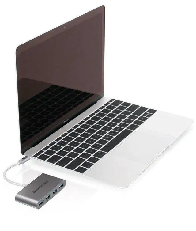 Alt view image 6 of 6 - iogear hub-c - usb-c to 4-port usb-a hub, guh3c14