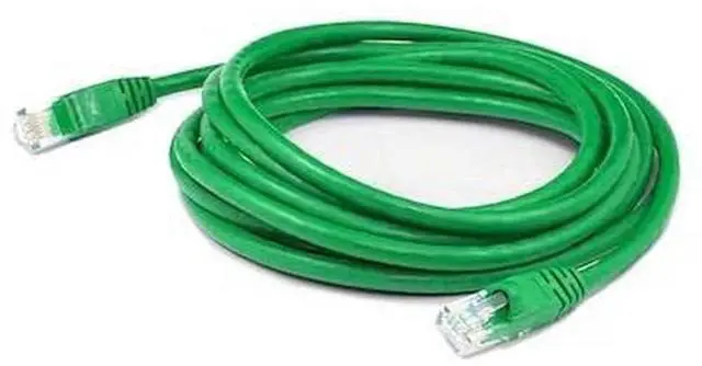 Main image of AddOn 1ft RJ-45 (Male) to RJ-45 (Male) Straight Green Cat5e UTP PVC Copper Patch Cable