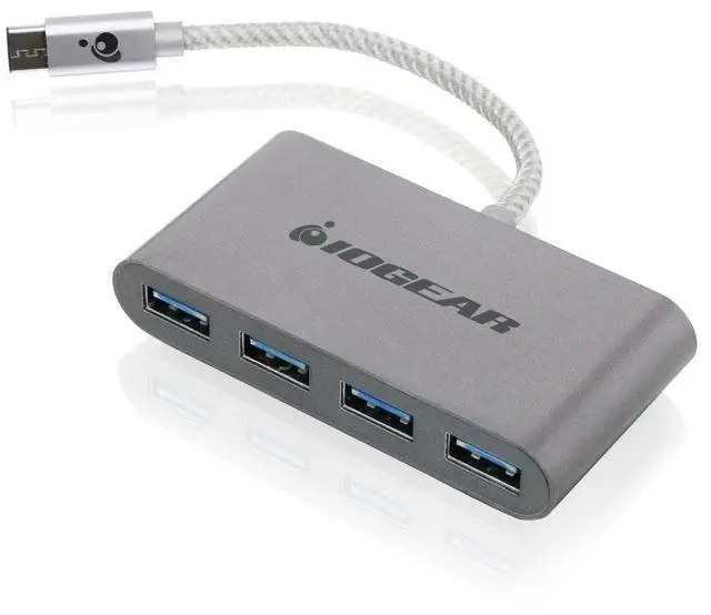 Alt view image 5 of 6 - iogear hub-c - usb-c to 4-port usb-a hub, guh3c14