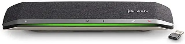 Alt view image 8 of 8 - HP Poly Sync 40+ Speakerphone - USB - Microphone - Battery - Silver