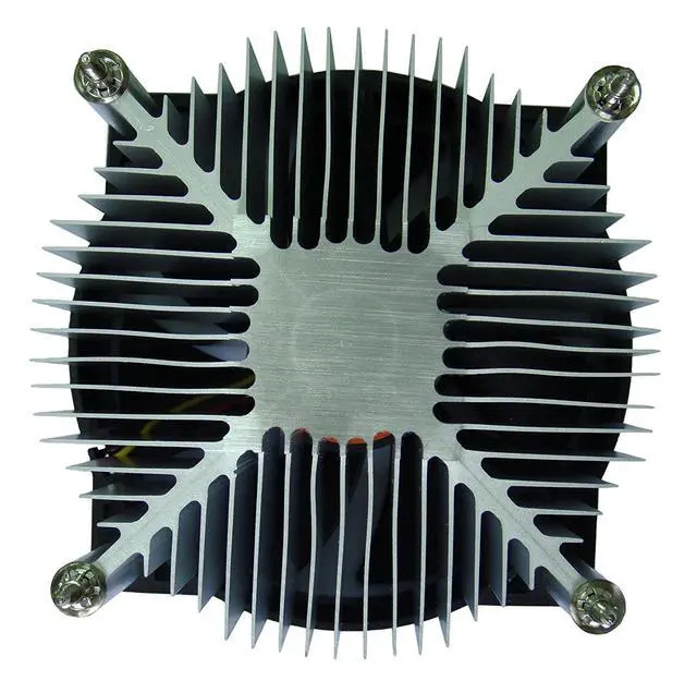 Alt view image 4 of 7 - thermaltake 7-bladed 92mm 4-pins pwm aluminum extrusion cpu cooling fan for intel core i7/i5/i3 clp0556-b