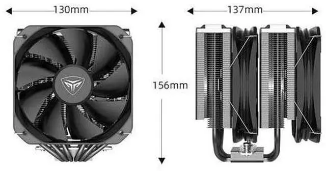 Alt view image 5 of 7 - PCCOOLER G6 BK G6 Conqueror Challenge Power of 260W