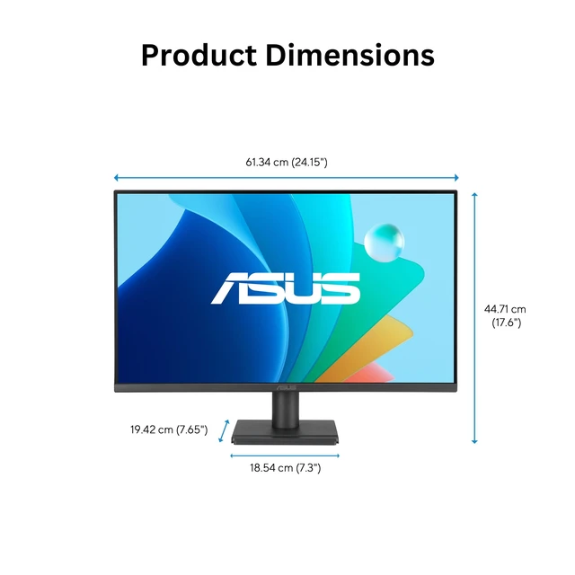 Alt view image 7 of 7 - VA279QG 27 Inch 1080P 120Hz Eye Care Gaming Monitor, HDMI, DisplayPort IPS, Full HD, 99% sRGB, VGA, Frameless, Adaptive-Sync, 1ms, Speakers, Low Blue Light, Flicker Free, VESA Wall Mount