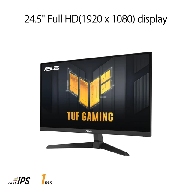 Alt view image 2 of 7 - TUF Gaming 25 (24.5 viewable) 1080P Gaming Monitor (VG259Q3A) FHD, 180Hz, 1ms, Fast IPS, Extreme Low Motion Blur, FreeSync, Variable Overdrive, Speakers, 99% sRGB, Shadow Boost