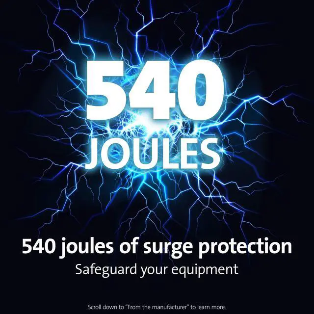 Alt view image 2 of 6 - Guardian 7-Outlet, 6-Foot Cord, & 540 Joules Premium Surge Protector (K38217NA)