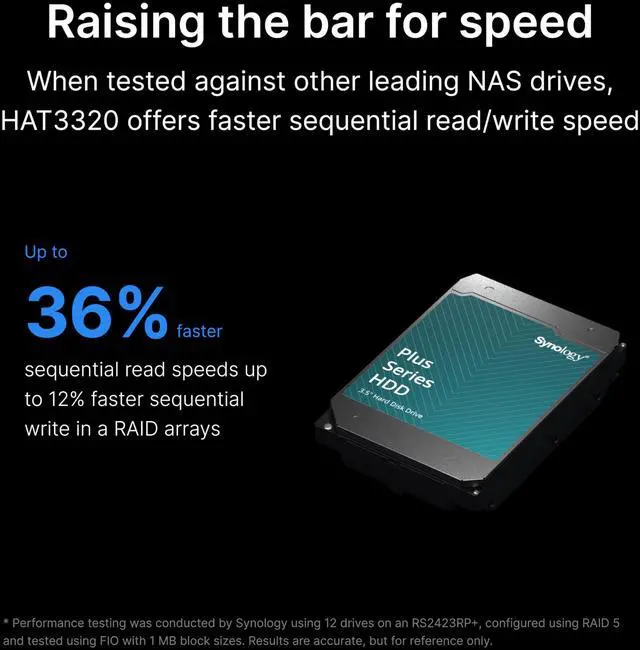 Alt view image 4 of 8 - Synology HAT3320 8TB Plus Series SATA HDD 3.5"