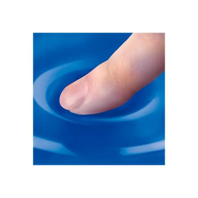 Alt view image 2 of 4 - Gel Wrist Rest - Crystals, Blue - 2.3quot; x 18.5quot; x 0.6quot; - Blue - Gel, Polyurethane, Rubber