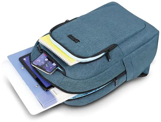 Alt view image 10 of 12 - Urban Factory CYCLEE CITY 10.5-15.6" Laptop Backpack Deep Blue ECB25UF