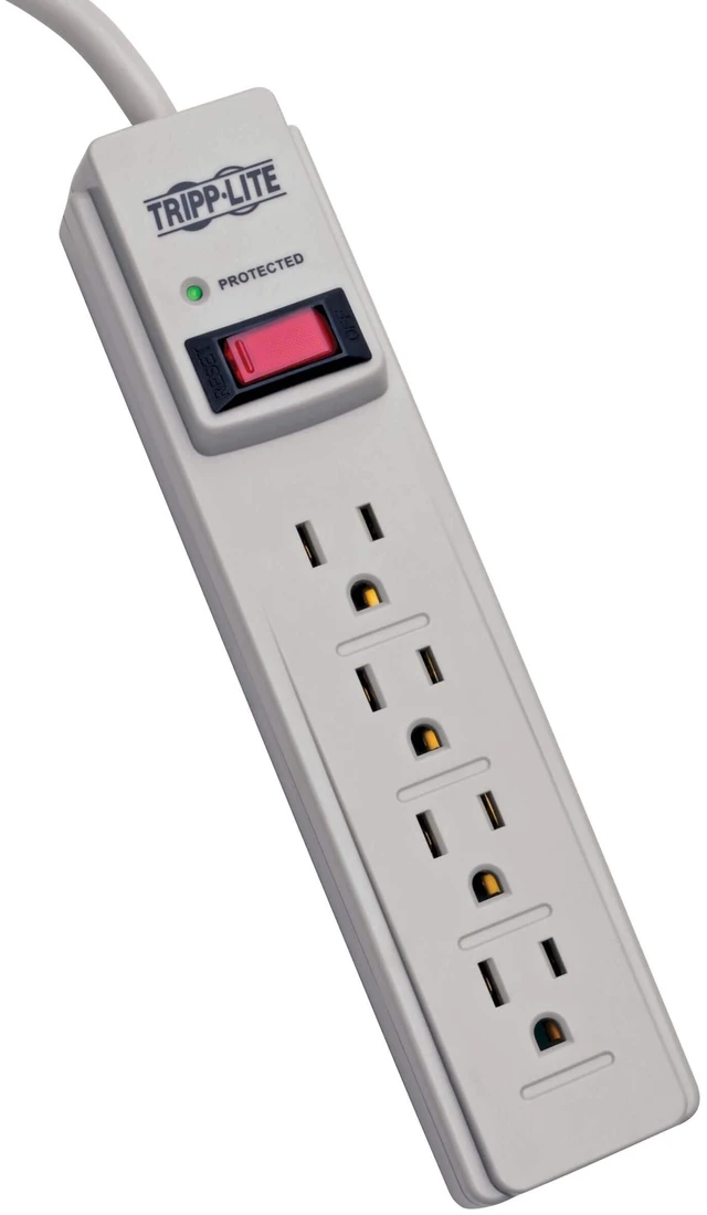 Main image of Eaton TLP404 Surge Protector Power Strip 4 Outlets 500 Joules