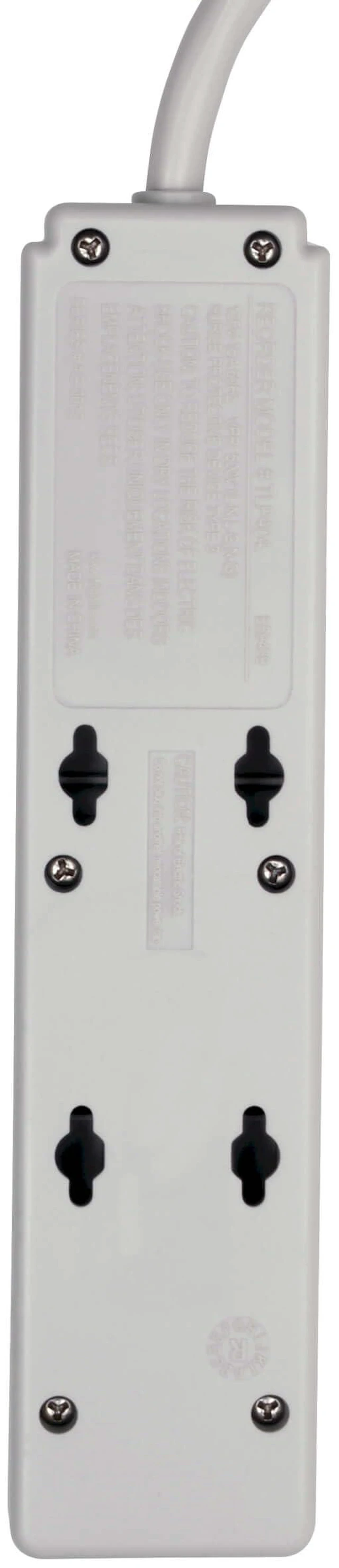 Alt view image 5 of 5 - Eaton TLP404 Surge Protector Power Strip 4 Outlets 500 Joules