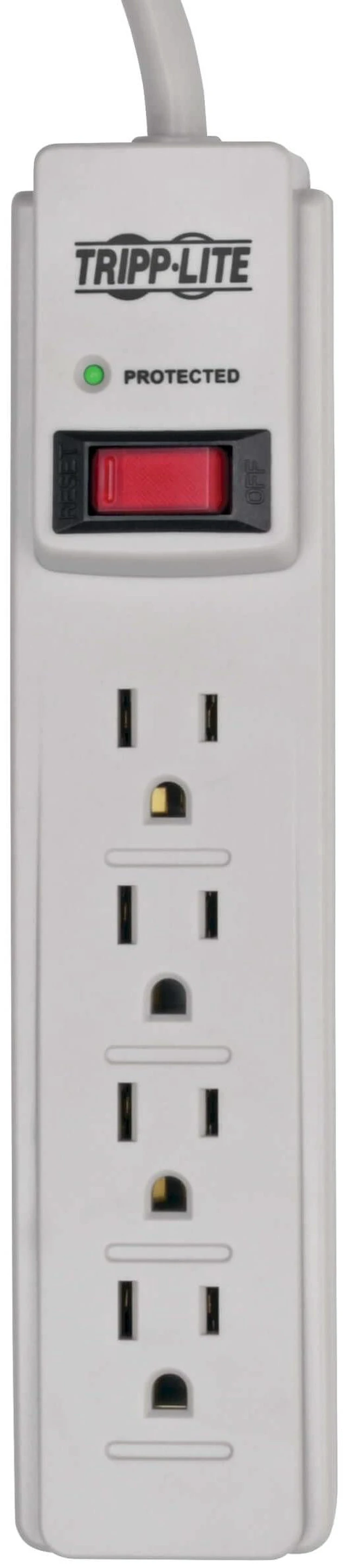 Alt view image 4 of 5 - Eaton TLP404 Surge Protector Power Strip 4 Outlets 500 Joules