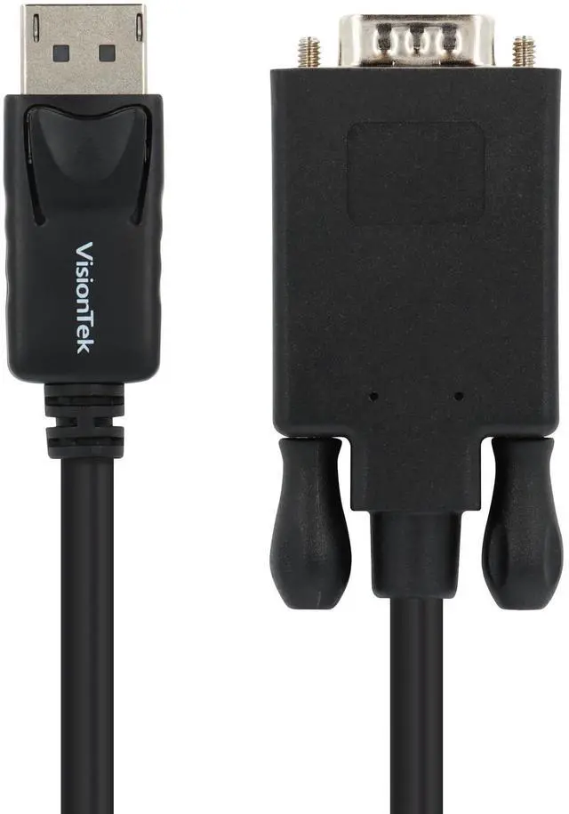Alt view image 15 of 15 - VisionTek 901216 DisplayPort to VGA 6ft.(2 Meter) Cable (M/M)