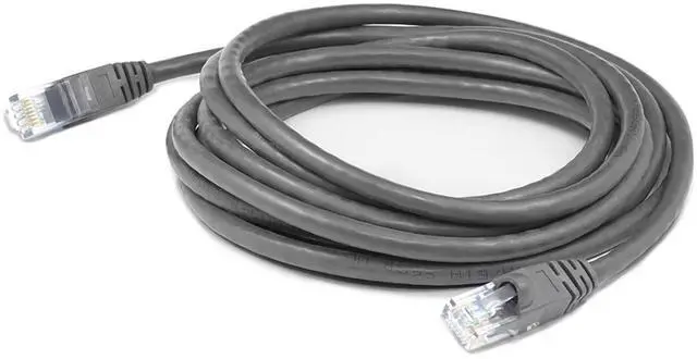 Alt view image 3 of 3 - AddOn 50ft RJ-45 Male to RJ-45 Male Straight Gray Cat6 UTP PVC Copper Patch Cable ADD50FCAT6GY