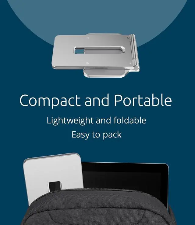 Alt view image 14 of 16 - Kensington Elevated Stand Adjustable for Surface Silver (K58277WW)