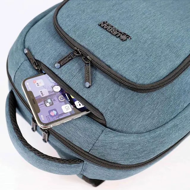 Alt view image 12 of 12 - Urban Factory CYCLEE CITY 10.5-15.6" Laptop Backpack Deep Blue ECB25UF