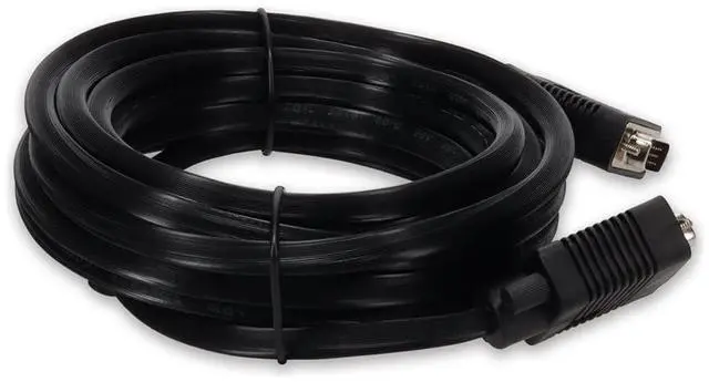 Alt view image 10 of 10 - 3ft (1m) VGA Male to VGA Male Cable Black - 3 ft VGA Video Cable for Video Device - First End: 15-pin HD-15 - Male - Second End: 15-pin HD-15 - Male - Supports up to 1920 x 1200 - Black - 1