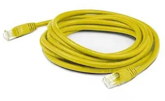 Main image of AddOn 2ft RJ-45 (Male) to RJ-45 (Male) Straight Yellow Cat6 UTP PVC Copper Patch Cable