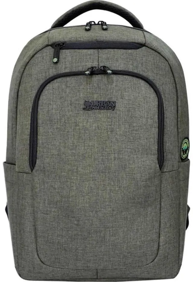 Alt view image 9 of 9 - Urban Factory CYCLEE CITY 10.5-15.6" Laptop Backpack Khaki Camouflage ECB35UF