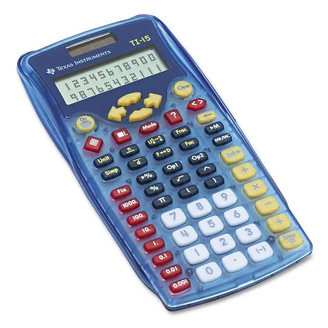 Alt view image 2 of 2 - texas instruments ti15 explorer elementary calculator