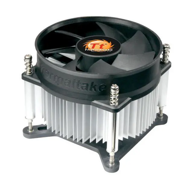 Alt view image 7 of 7 - thermaltake 7-bladed 92mm 4-pins pwm aluminum extrusion cpu cooling fan for intel core i7/i5/i3 clp0556-b