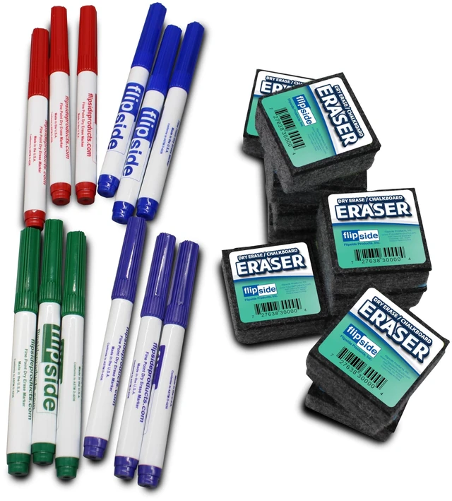 Main image of Student Erasers And Colored Markers Pack Of 48