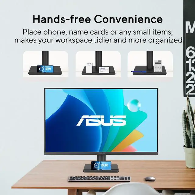 Alt view image 3 of 7 - Monitor VA279HG 27" Full HD 120Hz IPS Sin Marco Eye Care Adaptive-Sync